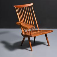 George Nakashima Right Arm Lounge Chair - Sold for $12,800 on 02-17-2024 (Lot 65).jpg